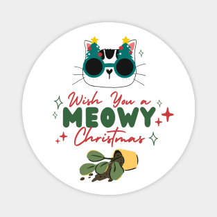 Meow Merry Christmas Magnet